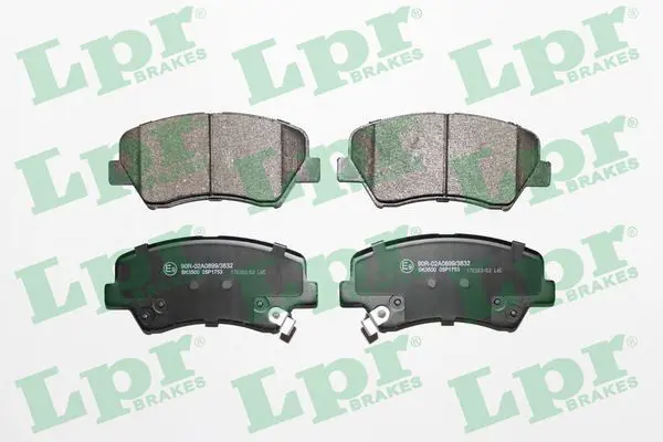 LPR 05P1753 Колодки тормозные дисковые