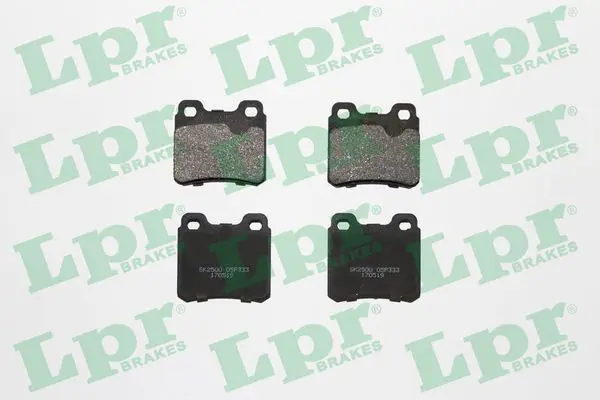 LPR 05P333 Колодки тормозные OPEL ASTRA