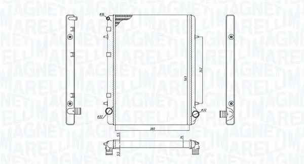 MAGNETI MARELLI 350213195900 Радиатор