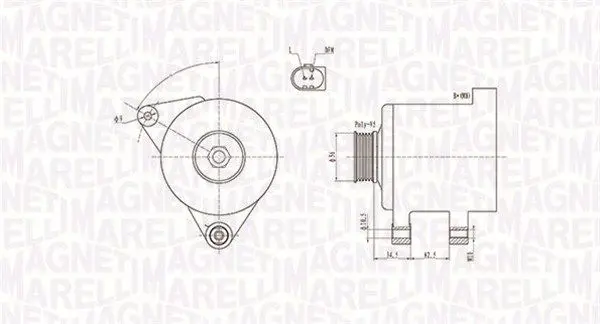 MAGNETI MARELLI 063731546010 Генератор