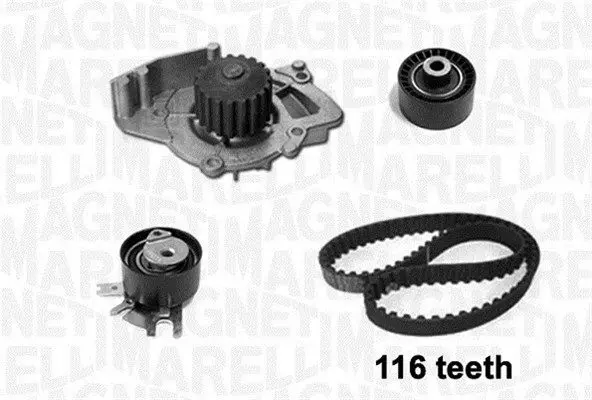 MAGNETI MARELLI 341401690001 Комплект водяного насоса /