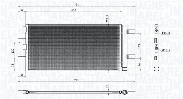 350203786000 BC786 Радиатор кондиционера