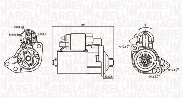 MAGNETI MARELLI 063721062010 Стартер