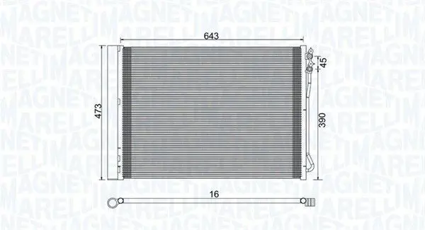350203781000 Радиатор кондиционера