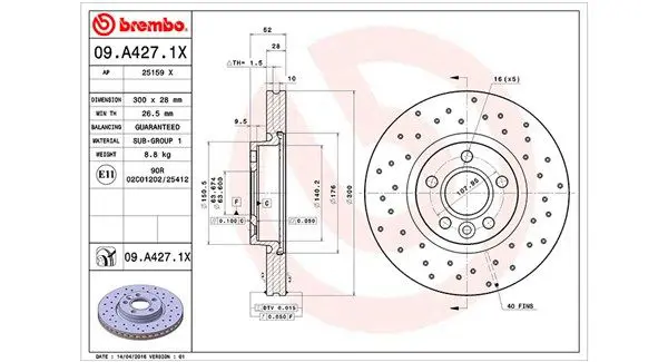 MAGNETI MARELLI 360406087602 Тормозной диск