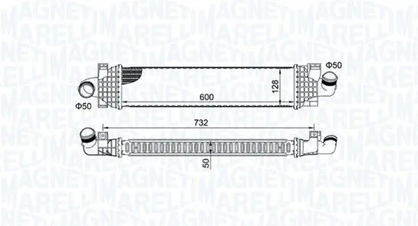MAGNETI MARELLI 351319204980 Интеркулер