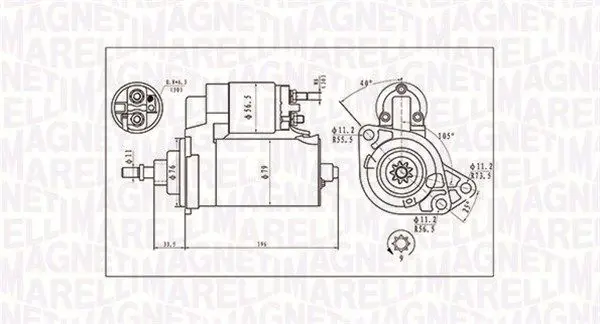 MAGNETI MARELLI 063720713010 Стартер