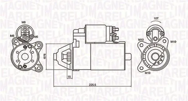 MAGNETI MARELLI 063721336010 Стартер