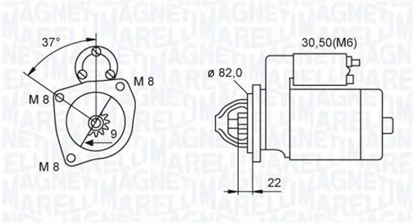 MAGNETI MARELLI 063721449010 Стартер
