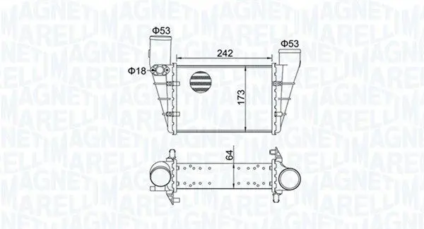 351319204070 MST407 Интеркулер Audi/VW
