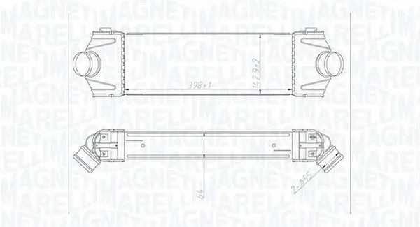 351319204320 Радиатор интеркулера ford