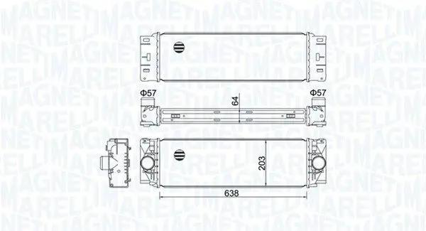 351319204760 Интеркулер VW Crafter MB