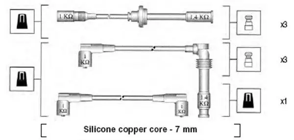MAGNETI MARELLI 941045390524 Комплект электропроводки