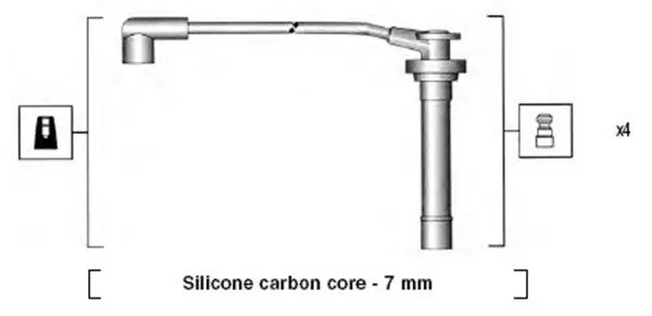 MAGNETI MARELLI 941295120858 Комплект проводов зажигания