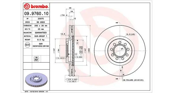 MAGNETI MARELLI 360406074200 Диск тормозной передний Iveco
