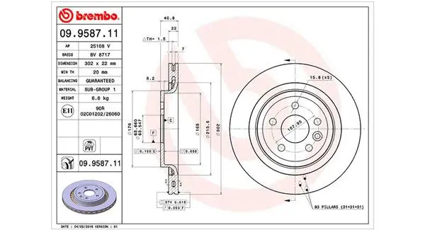 MAGNETI MARELLI 360406068100 Тормозной диск
