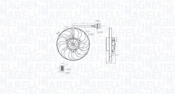 MAGNETI MARELLI 069422883010 Вентилятор, охлаждение