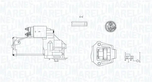 MAGNETI MARELLI 063721245010 Стартер