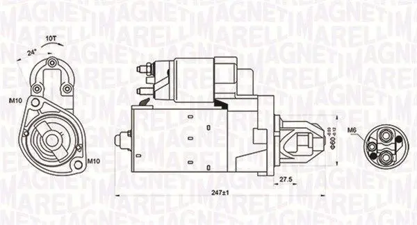 MAGNETI MARELLI 063721249010 Стартер