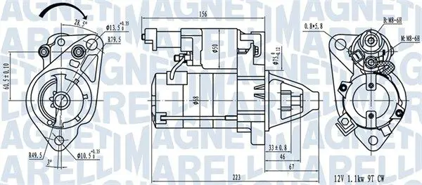 MAGNETI MARELLI 063721458010 Стартер
