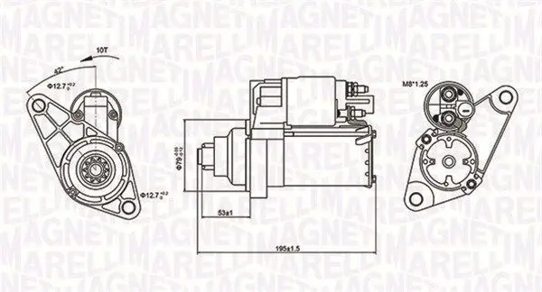MAGNETI MARELLI 063721330010 Стартер