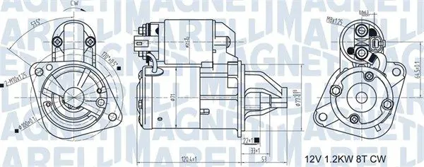 MAGNETI MARELLI 063721465010 Стартер