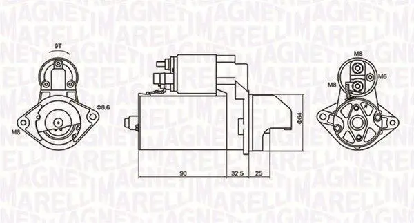 MAGNETI MARELLI 063721334010 Стартер