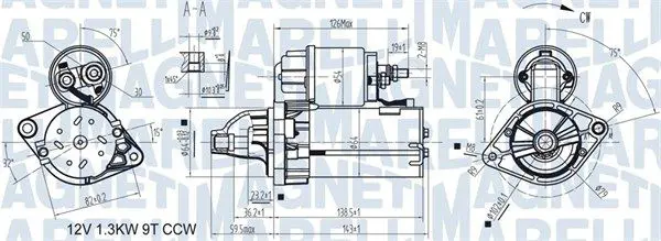 MAGNETI MARELLI 063721346010 Стартер