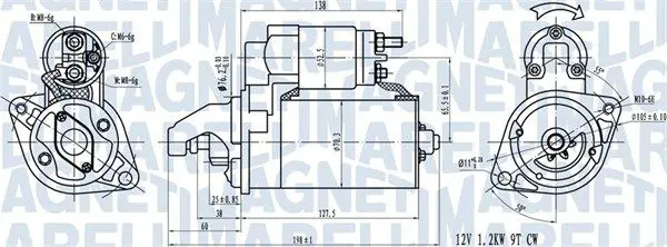 MAGNETI MARELLI 063721413010 Стартер