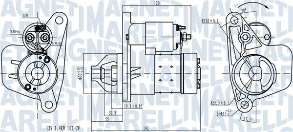 MAGNETI MARELLI 063721418010 Стартер