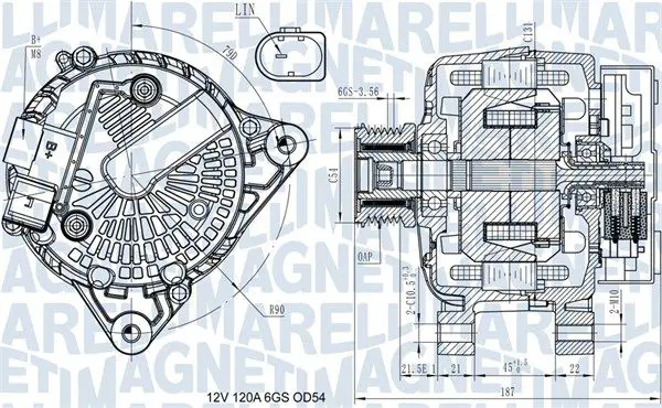 MAGNETI MARELLI 063731545910 Генератор