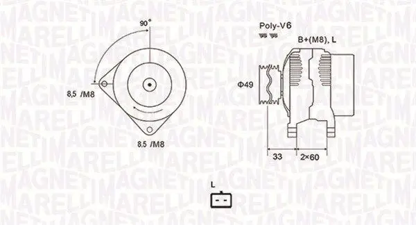 MAGNETI MARELLI 063731661010 Генератор