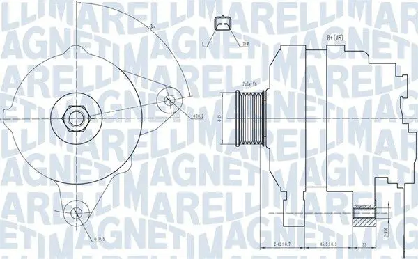 MAGNETI MARELLI 063731665010 Генератор