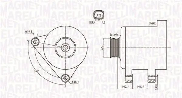 MAGNETI MARELLI 063731674010 Генератор