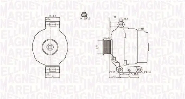 MAGNETI MARELLI 063731636010 Генератор