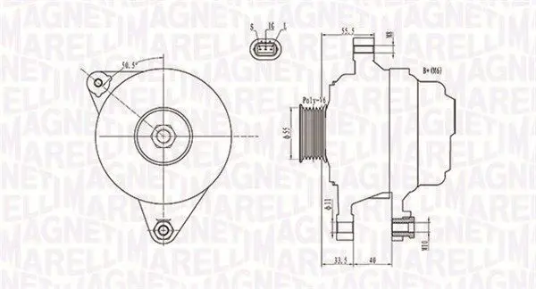MAGNETI MARELLI 063731703010 Генератор