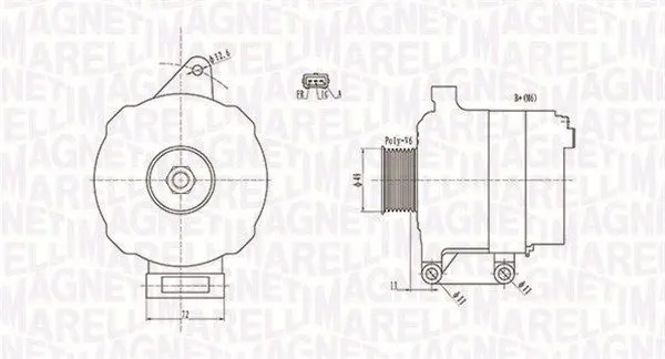 MAGNETI MARELLI 063731780010 Генератор