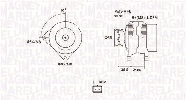MAGNETI MARELLI 063731933010 Генератор
