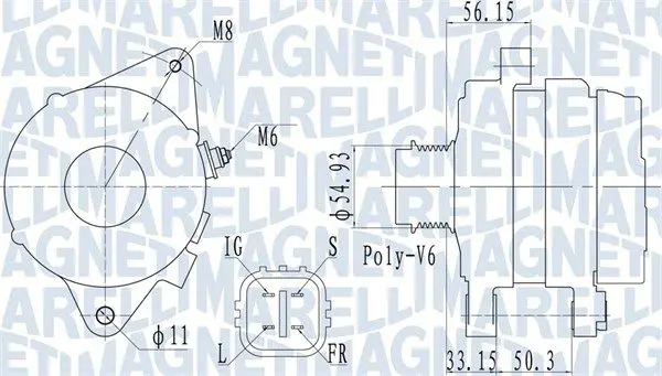 MAGNETI MARELLI 063732027010 Генератор