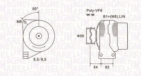MAGNETI MARELLI 063732028010 Генератор