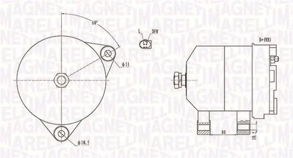 MAGNETI MARELLI 063731913010 Генератор