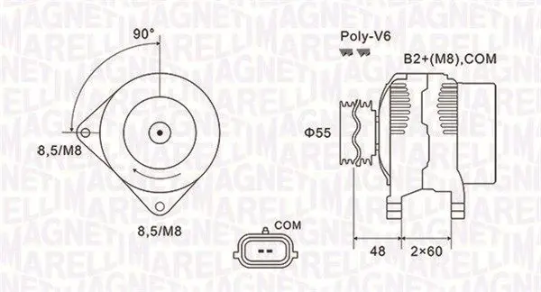 MAGNETI MARELLI 063731974010 Генератор