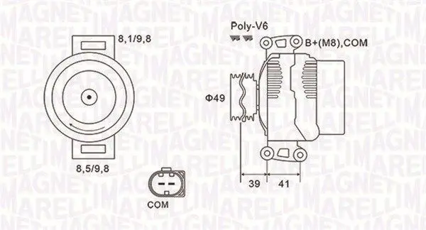 MAGNETI MARELLI 063731953010 Генератор