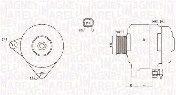 MAGNETI MARELLI 063731959010 Генератор