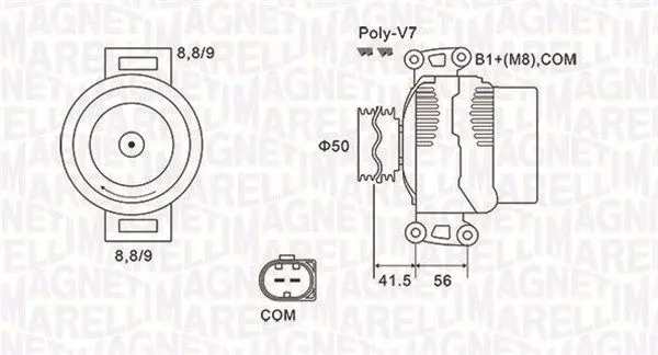 MAGNETI MARELLI 063732108010 Генератор