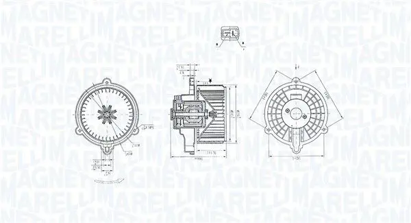 MAGNETI MARELLI 069412384010 Вентилятор салона