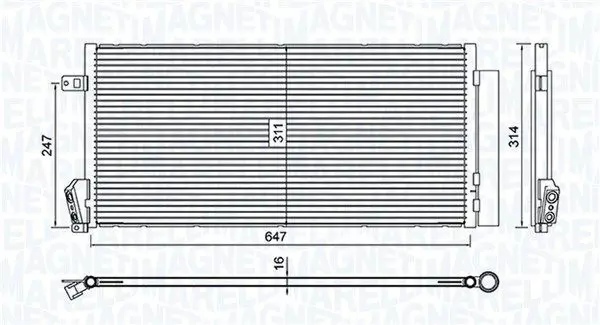 MAGNETI MARELLI 350203619000 Конденсатор