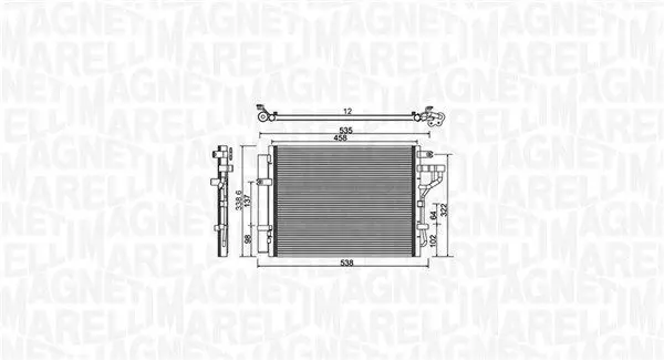 MAGNETI MARELLI 350203981000 Конденсатор, кондиционер