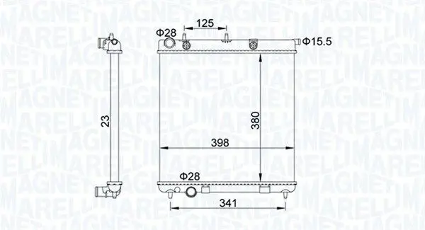 MAGNETI MARELLI 350213153700 Радиатор системы охлаждения