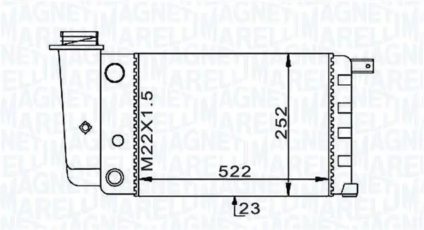 MAGNETI MARELLI 350213101000 Теплообменник